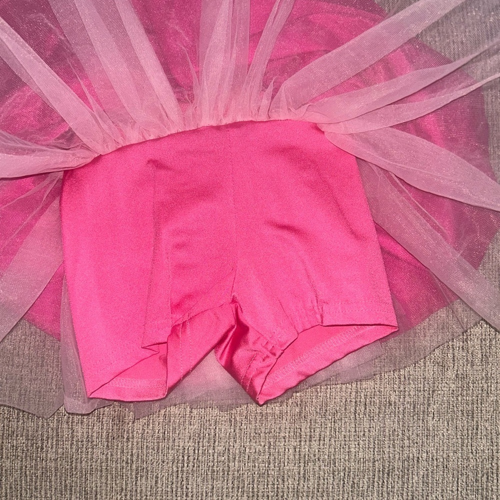 Weissman Pink and Gold Sequin Dance Costume - Picture 8 of 8
